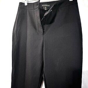 House of Harlow Black Slacks Pants Size 8 EUC Wide Leg Trousers Couture